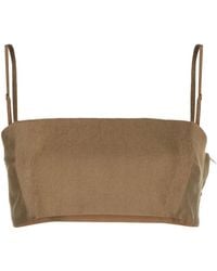 Cult Gaia - Top corto Tereza con cuello cuadrado - Lyst