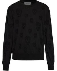 McQueen - Skull-Pattern Sweater - Lyst
