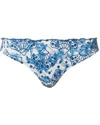 Twinset - Embroidered Brazilian Bikini Bottoms - Lyst
