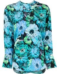 Stella McCartney - Floral-Print Silk Blouse - Lyst
