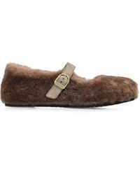Birkenstock - Santa Clarita Buckled Ballet Flats - Lyst