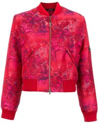 À La Garçonne Bomberjacke mit Reißverschluss - Rot