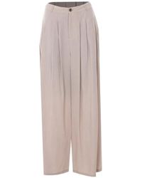 ELEH - Pleated Wide Leg Trousers - Lyst