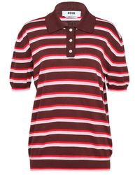 MSGM - Pull À Rayures - Lyst