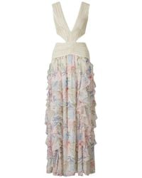 PATBO - Seaweed Trim Cut-out Ruffled Maxi Dress - Lyst
