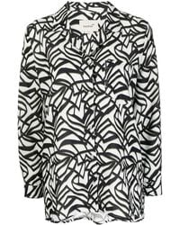 Bambah - Geometric-Print Pocket Shirt - Lyst