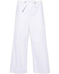 The Row - Jubin High-waist Cropped Trousers - Lyst