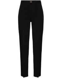 Ferragamo - High-Waist Tailored Trousers - Lyst