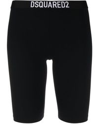 DSquared² - Logo-waistband Cycling Shorts - Lyst