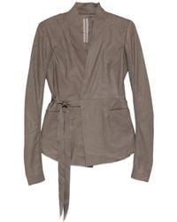Rick Owens - Hollywood Tie-Fastening V-Neck Jacket - Lyst