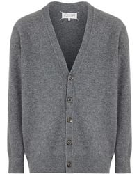 Maison Margiela - V-Neck Wool Cardigan - Lyst