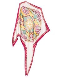 La DoubleJ - Graphic-Print Silk Shawl - Lyst