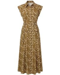 Nicholas - Romina Jurk Met Abstracte Zebra - Lyst