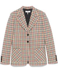 Chloé - Blazer Sartoriale A Quadri - Lyst