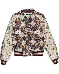 Amiri - Floral-Embroidered Bomber Jacket - Lyst