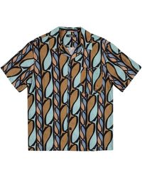 Mosso Sunwear - Fish-Print Short-Sleeve Shirt - Lyst