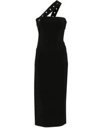 Patrizia Pepe - Eyelet-Detail Midi Dress - Lyst