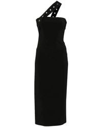 Patrizia Pepe - Eyelet-Detail Midi Dress - Lyst