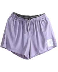 Satisfy - Space‑O 5 Perforated Drawstring Shorts - Lyst