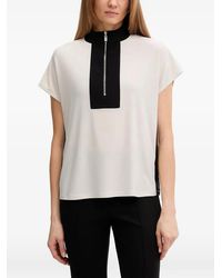 Joseph Ribkoff - Zip-Neck Top - Lyst
