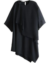 Givenchy - Ruffled Asymmetric Midi Dress - Lyst