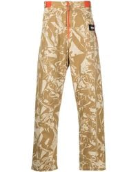 Aries - Graphic-print Cotton Twill Trousers - Lyst