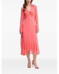 DKNY - Twist-Front Asymmetric-Hem Dress - Lyst