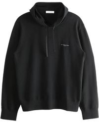 Givenchy - Gebreide Wollen Trui Met Capuchon En Logo - Lyst