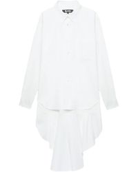 COMME DES GARÇON BLACK - Ruffled-Panel Shirt - Lyst