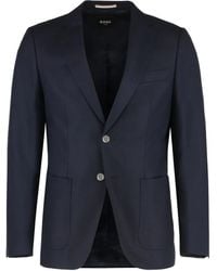 BOSS - Single-Breasted Notched-Lapel Jacket - Lyst