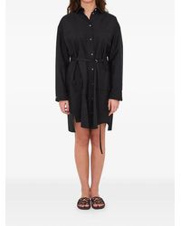 Loewe - Belt-Waist Mini Dress - Lyst