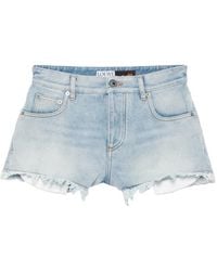 Loewe - X Paula's Ibiza Frayed-Edge Shorts - Lyst