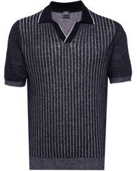 Fedeli - Spread-collar Ribbed Polo Shirt - Lyst