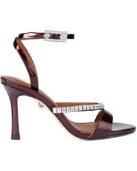 Kurt Geiger - Crystal-Embellished Strap Sandals - Lyst