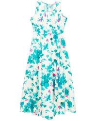 Pennyblack - Seidenkleid mit Blumen-Print - Lyst