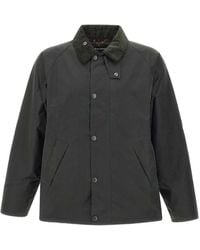 Barbour - Waxed Cotton Corduroy-Collar Jacket - Lyst