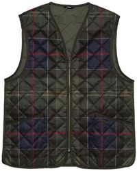 Barbour - Icons Gilet Met Voering Met Tartan-Ruit - Lyst