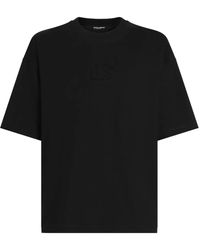Dolce & Gabbana - T-Shirt Mit Logo-Detail - Lyst