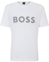 BOSS - Katoenen T-shirt Met Logo - Lyst