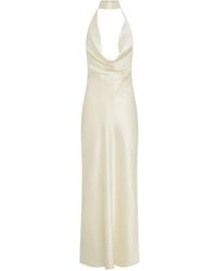Nicholas - Vestido largo con cuello desbocado - Lyst