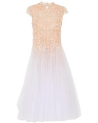 Montsand - Ombre Cut-Out Laced Tulle Dress - Lyst