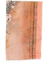 D'Aniello - Floral Print Scarf - Lyst