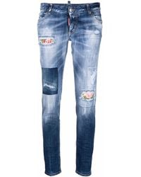 DSquared² - Jennifer Low-Rise Skinny Jeans - Lyst