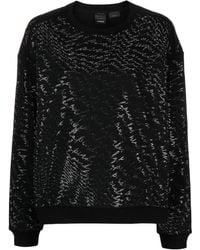 Pinko - Crystal-Embellished Crew-Neck Sweatshirt - Lyst