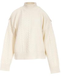 Just Cavalli - Cable-Knit Sweater - Lyst