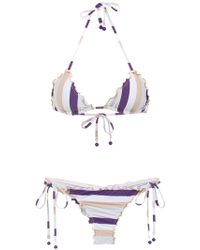 Amir Slama Bikini a rayas - Rosa