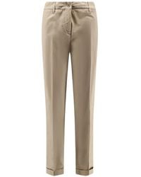 Aspesi - Pressed-Crease Turn-Up Trousers - Lyst
