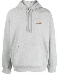 Carhartt - Embroidered-Logo Cotton Hoodie - Lyst
