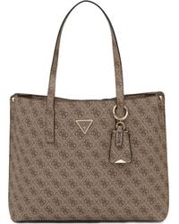 Guess - Meridian Ii Girlfriend Tote Bag Mit Monogrammmuster - Lyst