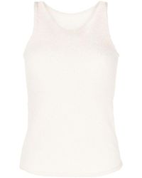 Low Classic - Sleeveless Fleece Knitted Top - Lyst
